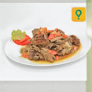 Porc Sauté + Attiéké