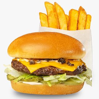 Truffle Burger + cartofi prajiti