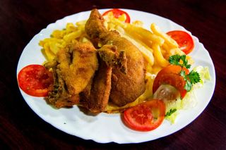 2 Piece Fried Chicken with Chips