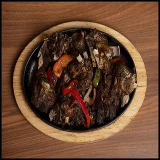 Pan Fried Goat