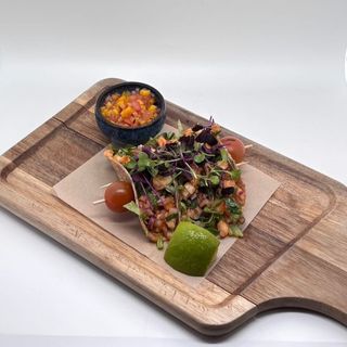 Tacos Mexicanos con Langostinos