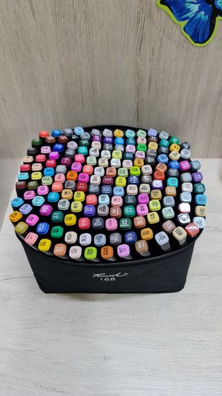 Touch Маркеры 168 Цветов В Черном Тканевом Чехле