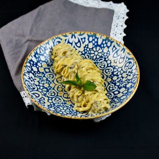 Паста с белыми грибами