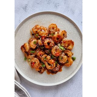 Chilly garlic prawns(dry)