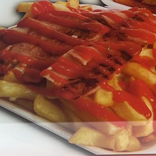 Plato De Papas Pizza