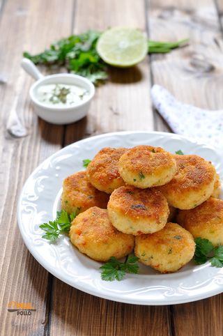 Polpettine di gamberi fritti