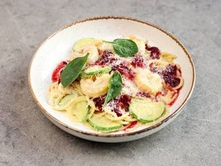 Паста з креветками та гарбузовим пюре (420g)