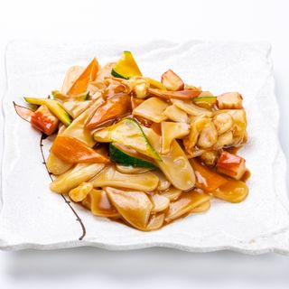 104. Gnocchi di riso con frutti di mare