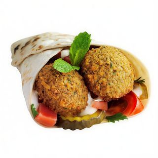 Menú kebab de falafel