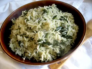 Arroz Con Espinacas
