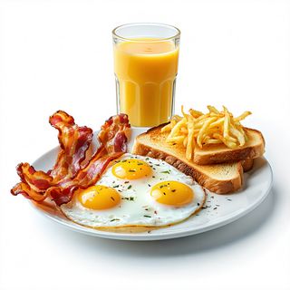 Desayuno Americano Con Zumo