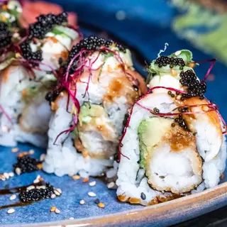 Double shrimp rolls