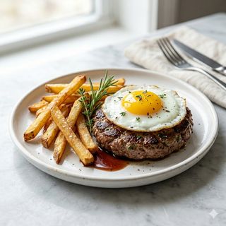 Plato De Hamburguesa