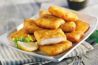 Ración De Chispas De Merluza Con Patatas