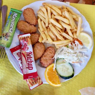 Chicken Nuggets And Chips