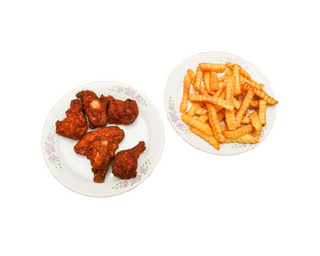 Menú alitas de pollo