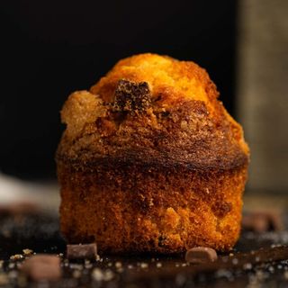 Magdalenas de Chocolate, Mandarina y Mantequilla Tostada. 6 Ud (s). 360 gr