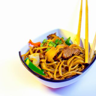 Fideos De Arroz Con Cerdo