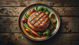 Medalion la grătar de curcan