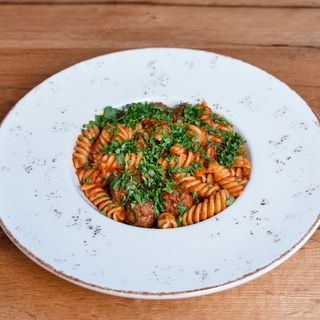 Pasta with meatballs