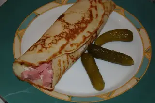 Slana palačinka sa pršutom