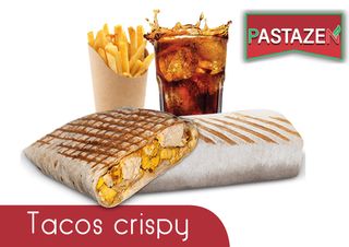 1 Formule Tacos Crispy + Frites + Boisson au Choix