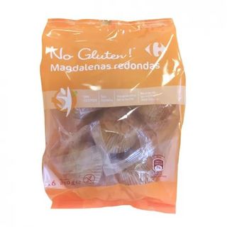 Magdalenas Artesanas Sin Gluten Carrefour 6 Und 210 Gr.