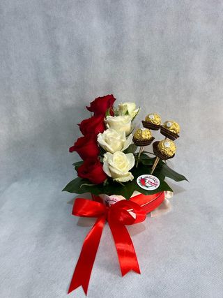 Box rose chokolat 