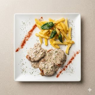 Solomillo De Cerdo En Salsa De Champiñones