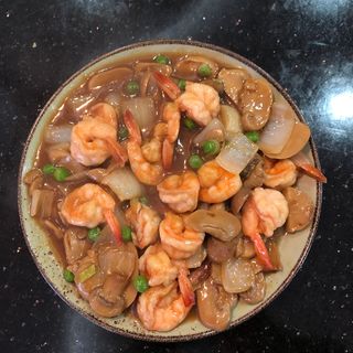 41b.Gambas Com Cogumelos