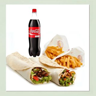 KEBAB MENU FAMLIA-2  ( 2 X BATATA 2 DRUM KEBAB 1 LT COCA COLA )
