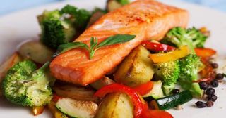 Сёмга с овощами