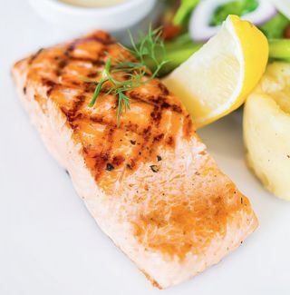 Grilled salmon