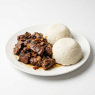 Roasted Meat 1kg with 2 Ugali