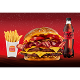 Menú Duo Bacon Cheddar Grande (2 Carnes)