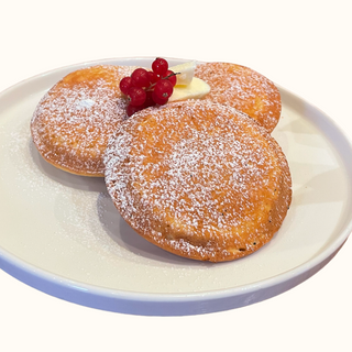 Vegan e sugar free - pancakes yogurt greco, frutti di bosco e miele