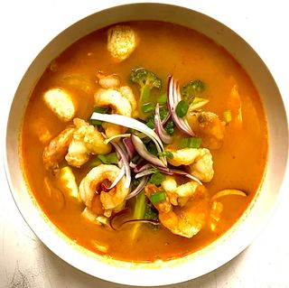 Zupa Tom Zum z krewetkami