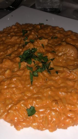 Risotto alla crema di scampi