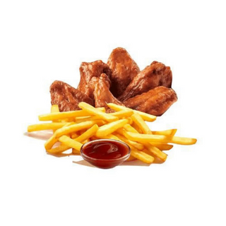 Menú Alitas (6 Uds.)