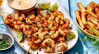 Krewetki BBQ duży ryz