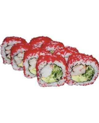 Каліфорнія в ікрі з лососем та креветкою