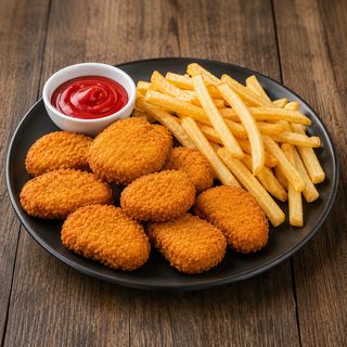 Nuggetsy 6 szt. z frytkami