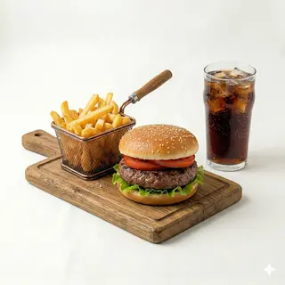 Hamburguesas Con Patatas