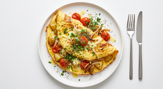 Oml Provencal(cartofi și cașcaval) +Cafea sau Ceai