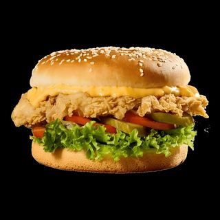 Бургер с Хрупкаво пиле (450-470гр)