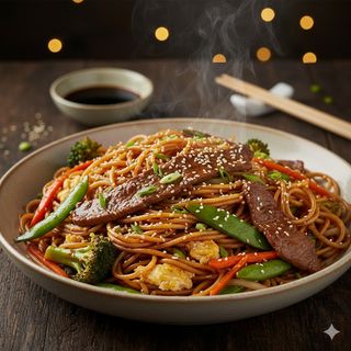 Spaghetti normali con manzo