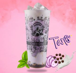 Herbata mleczna taro