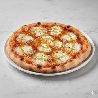 Pizza Tonyina Amb Formatge De Cabra I Mel