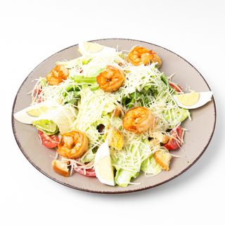 Салат "Цезарь" с креветками