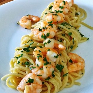 Spaghete Aglio, Olio e Gamberi